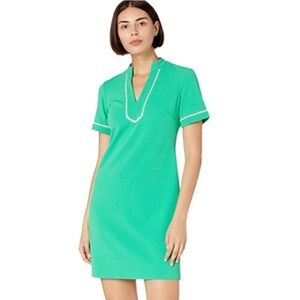 🆕NWT TOMMY HILFIGER  Short Sleeves Green Dress Size 10